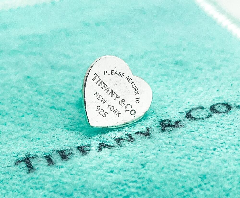 Tiffany & Co. SINGLE Return Mini Heart Stud Earring Silver w/ Tiffany Back